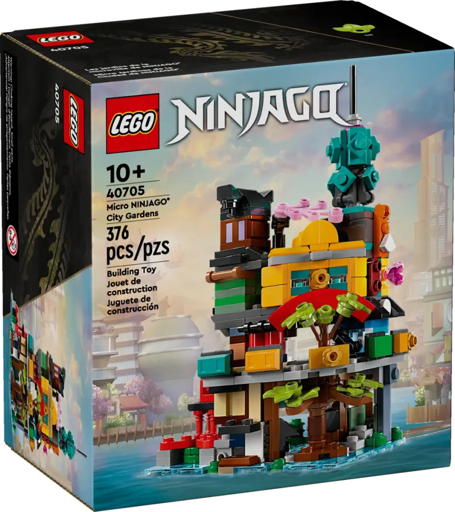 LEGO NINJAGO 40705 Micro NINJAGO City Gardens box front 910x1024
