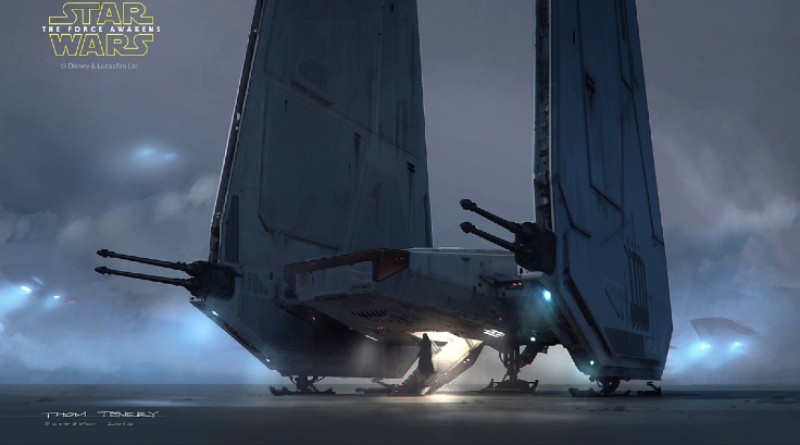 Is this Star Wars concept art what LEGO 75104 Kylo Ren's Command Shuttle was based on?