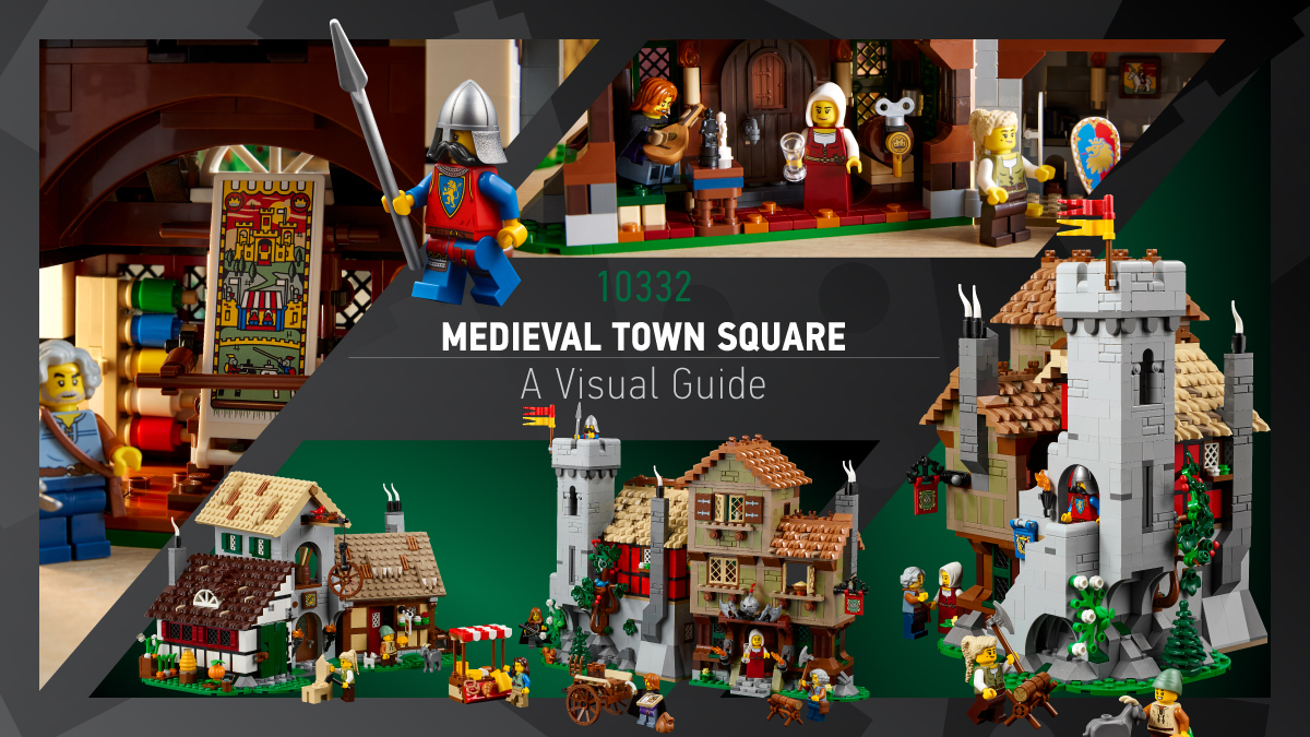 LEGO Icons 10332 Medieval Town Square visual tour and gallery