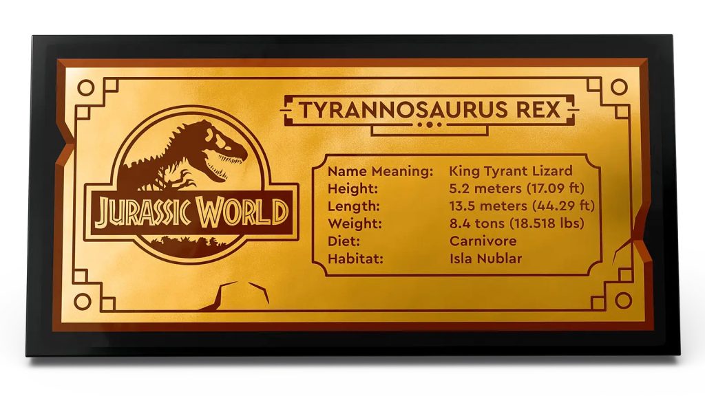 LEGO Jurassic World 76964 Dinosaur Fossils T. rex Skull Plaque 1024x576
