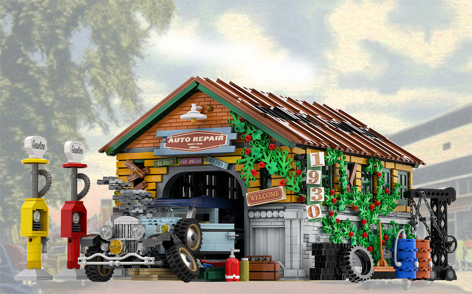 Auto Repair Garage 1930s 1